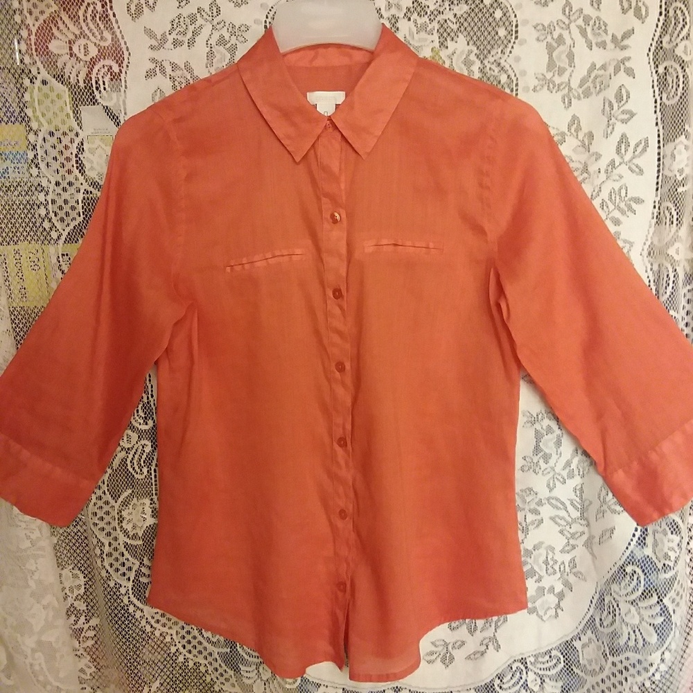 Chico's blouse size 0. Conventional size 4